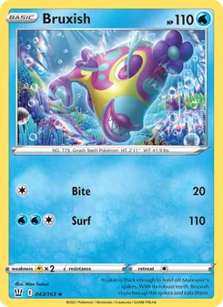 Bruxish [Bite | Surf] 카드 이미지
