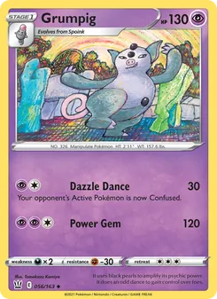 Grumpig [Dazzle Dance | Power Gem] 카드 이미지