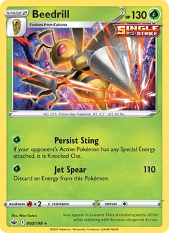 Beedrill [Persist Sting | Jet Spear] 카드 이미지