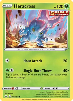 Heracross [Horn Attack | Single-Horn Throw] 카드 이미지