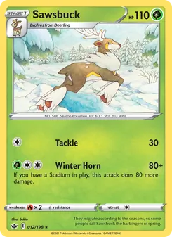 Sawsbuck [Tackle | Winter Horn] 카드 이미지