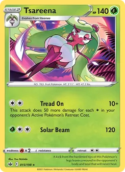 Tsareena [Tread On | Solar Beam] 카드 이미지