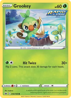 Grookey [Hit Twice] 카드 이미지