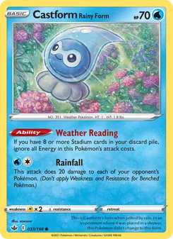 Castform Rainy Form [Weather Reading | Rainfall]