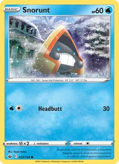 Snorunt [Headbutt] 카드 이미지