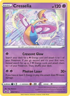 Cresselia [Crescent Glow | Photon Laser] 카드 이미지