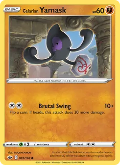Galarian Yamask [Brutal Swing] 카드 이미지