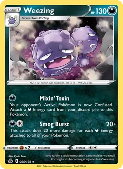 Weezing [Mixin' Toxin | Smog Burst] 카드 이미지