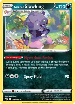 Galarian Slowking [Mysterious Potion | Spray Fluid] 카드 이미지