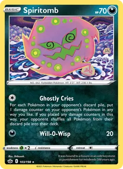 Spiritomb [Ghostly Cries | Will-O-Wisp] 카드 이미지
