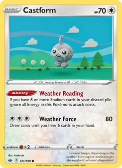 Castform [Weather Reading | Weather Force] 카드 이미지