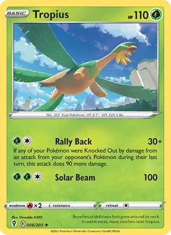 Tropius [Rally Back | Solar Beam]