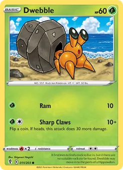 Dwebble [Ram | Sharp Claws] 카드 이미지