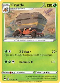 Crustle [X-Scissor | Hammer In] 카드 이미지