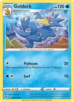 Golduck [Psybeam | Surf] 카드 이미지