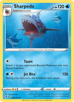 Sharpedo [Taunt | Jet Bite]