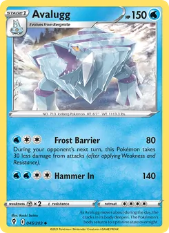 Avalugg [Frost Barrier | Hammer In] 카드 이미지