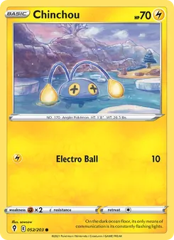 Chinchou [Electro Ball] 카드 이미지