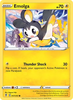 Emolga [Thunder Shock] 카드 이미지