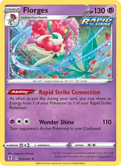 Florges [Rapid Strike Connection | Wonder Shine] 카드 이미지