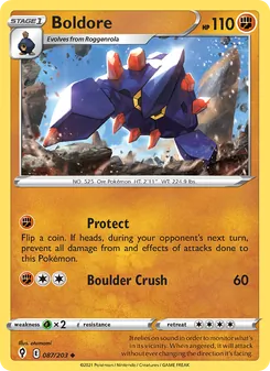 Boldore [Protect | Boulder Crush] 카드 이미지