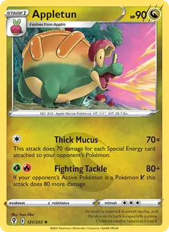 Appletun [Thick Mucus | Fighting Tackle] 카드 이미지