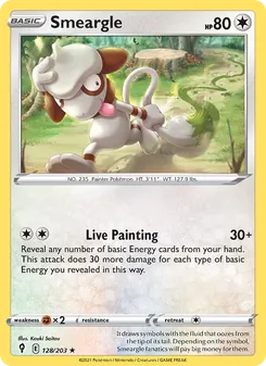 Smeargle [Live Painting] 카드 이미지