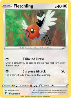 Fletchling [Tailwind Draw | Surprise Attack] 카드 이미지