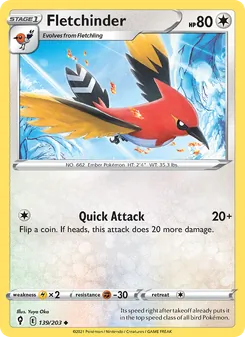 Fletchinder [Quick Attack] 카드 이미지