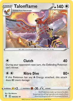 Talonflame [Clutch | Nitro Dive] 카드 이미지