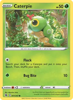 Caterpie [Flock | Bug Bite] 카드 이미지