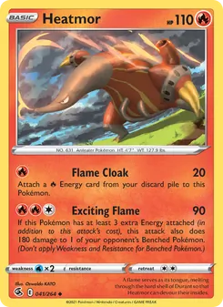 Heatmor [Flame Cloak | Exciting Flame] 카드 이미지