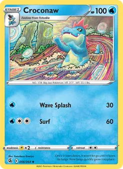 Croconaw [Wave Splash | Surf] 카드 이미지