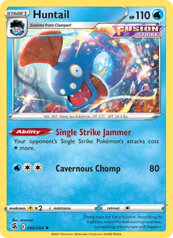 Huntail [Single Strike Jammer | Cavernous Chomp] 카드 이미지