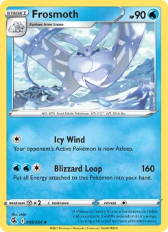 Frosmoth [Icy Wind | Blizzard Loop] 카드 이미지