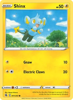 Shinx [Gnaw | Electric Claws] 카드 이미지