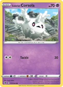 Galarian Corsola [Tackle] 카드 이미지