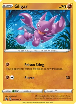 Gligar [Poison Sting | Pierce] 카드 이미지