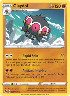 Claydol [Rapid Spin | Ancient Imprint] 카드 이미지