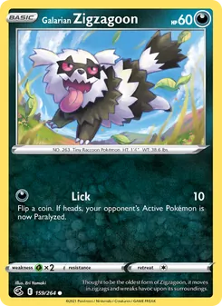 Galarian Zigzagoon [Lick] 카드 이미지