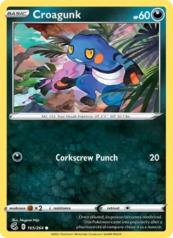 Croagunk [Corkscrew Punch] 카드 이미지