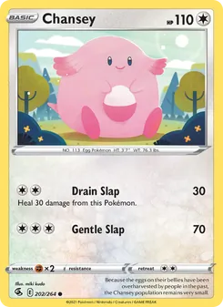 Chansey [Drain Slap | Gentle Slap] 카드 이미지