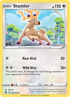 Stantler [Rear Kick | Wild Dive] 카드 이미지