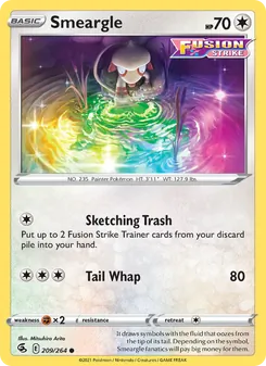 Smeargle [Sketching Trash | Tail Whap]