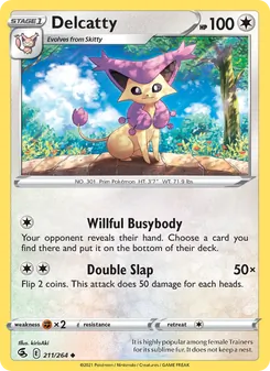 Delcatty [Willful Busybody | Double Slap] 카드 이미지