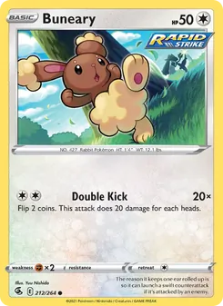 Buneary [Double Kick] 카드 이미지