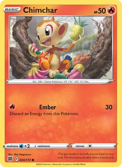 Chimchar [Ember] 카드 이미지