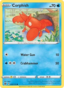 Corphish [Water Gun | Crabhammer] 카드 이미지
