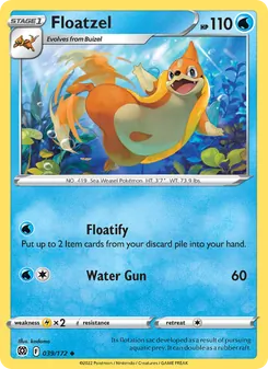 Floatzel [Floatify | Water Gun] 카드 이미지