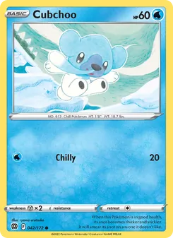 Cubchoo [Chilly] 카드 이미지